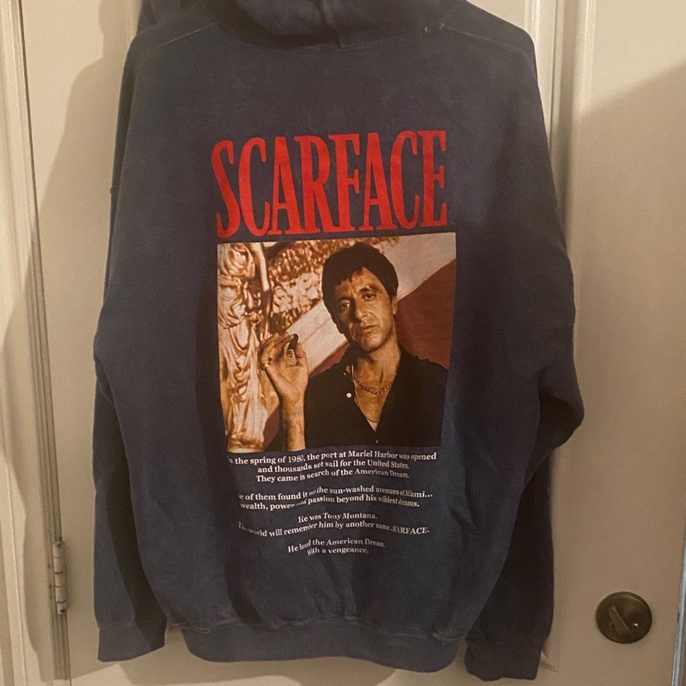 Urban Outfitters Blue Scarface Sweater